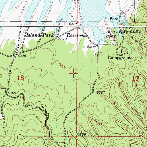 Topographic Map of Green Canyon, ID