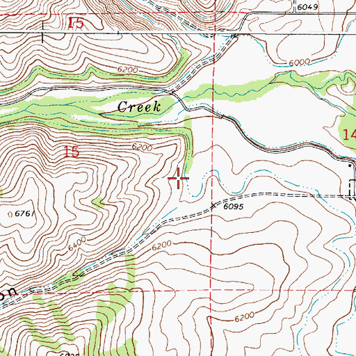 Topographic Map of Green Canyon, ID