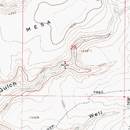 Topographic Map of Bootleg Canyon, AZ