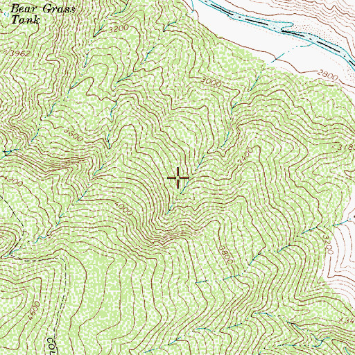 Topographic Map of Boulder Tank, AZ