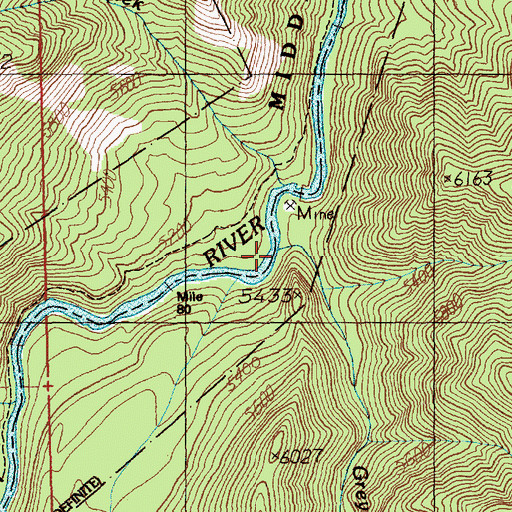 Topographic Map of Greyhound Creek, ID