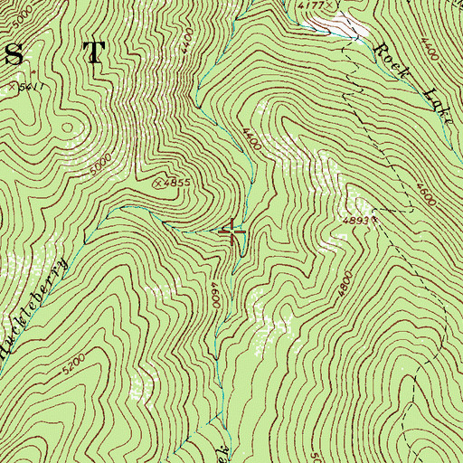 Topographic Map of Grit Creek, ID
