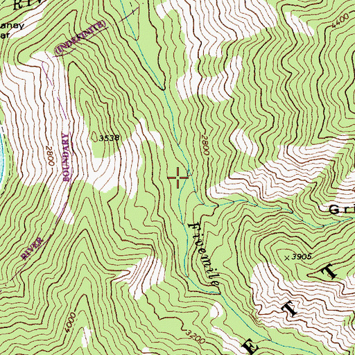 Topographic Map of Grizzly Gulch, ID