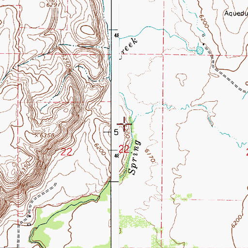 Topographic Map of Grouse Creek, ID
