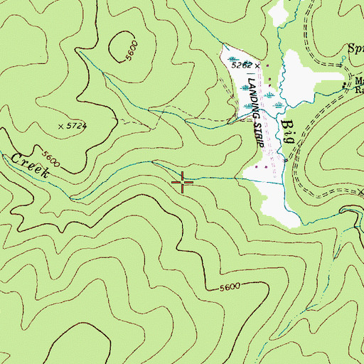 Topographic Map of Grouse Creek, ID