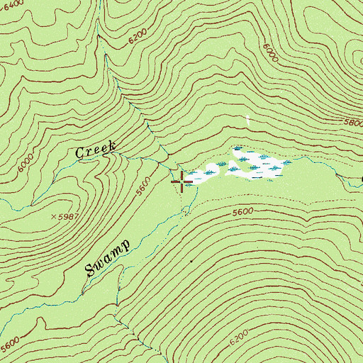 Topographic Map of Grouse Creek, ID