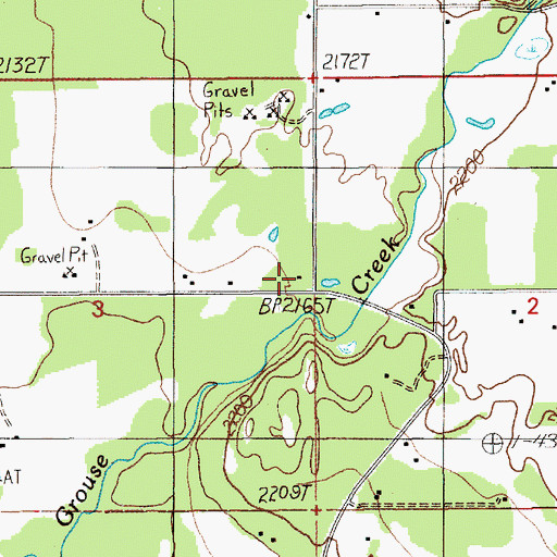 Topographic Map of Grouse Creek School (historical), ID