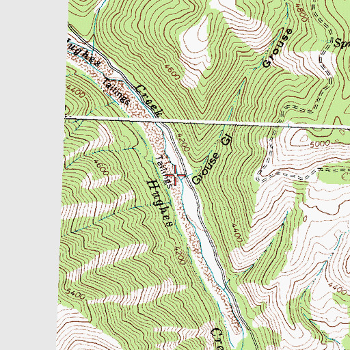 Topographic Map of Grouse Gulch, ID