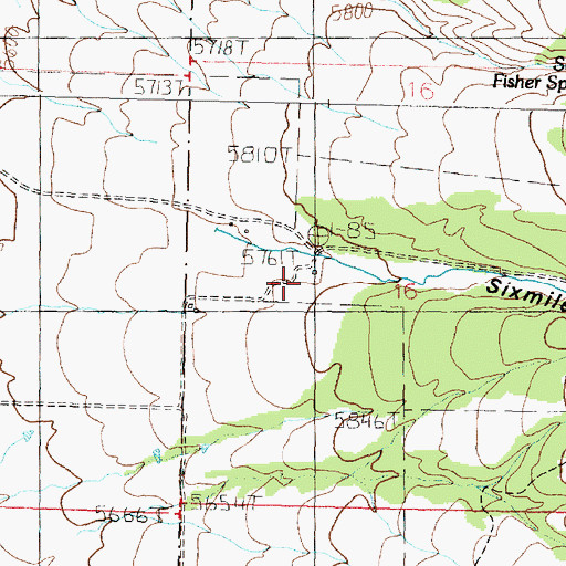 Topographic Map of Gunnell Guard Station, ID