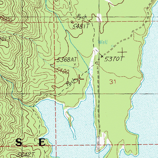 Topographic Map of Habit Creek, ID