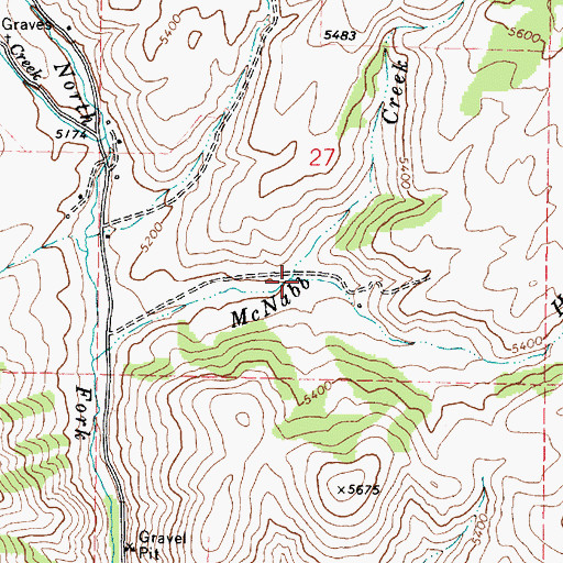Topographic Map of Hagler Creek, ID