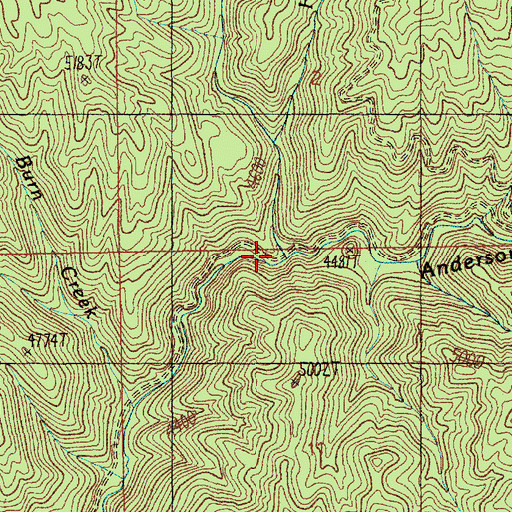 Topographic Map of Hailey Creek, ID
