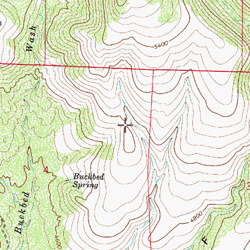 Topographic Map of Buckbed Number Two Tank, AZ