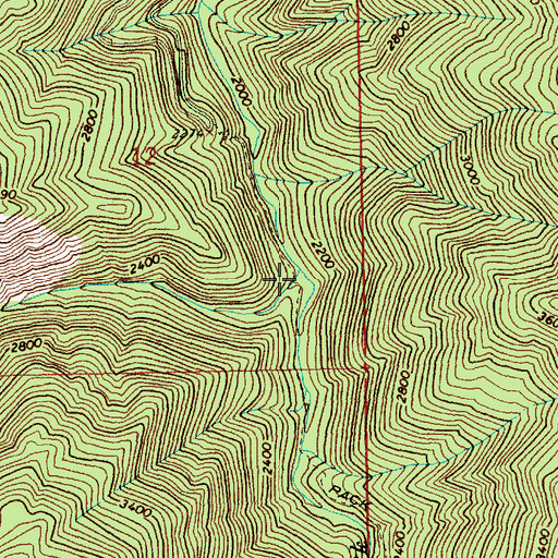 Topographic Map of Hamby Fork, ID