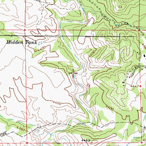 Topographic Map of Bug Tank, AZ