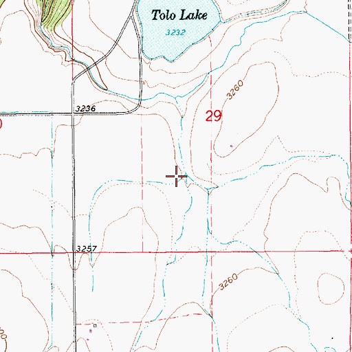 Topographic Map of Harrison Johnson Draw, ID
