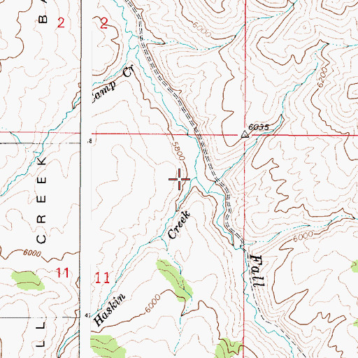 Topographic Map of Haskin Creek, ID