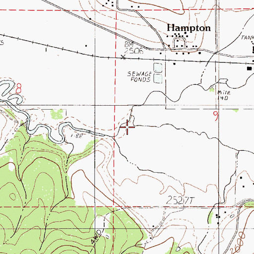 Topographic Map of Hatter Creek, ID