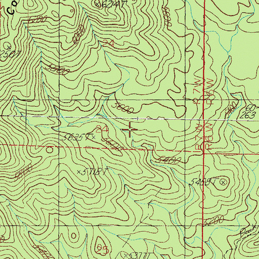 Topographic Map of Burro Spring, AZ