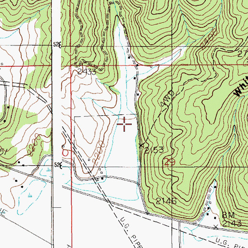 Topographic Map of Hayden Gulch, ID