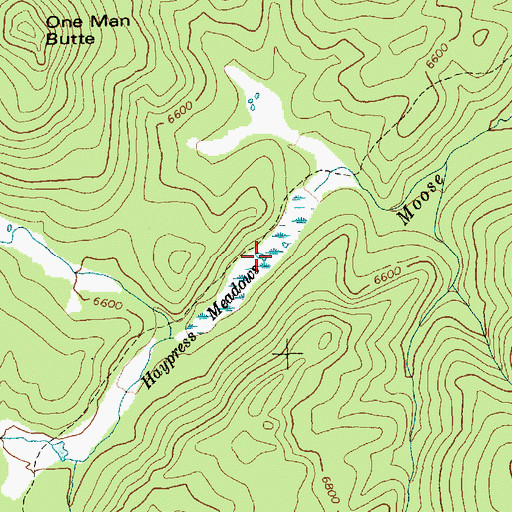 Topographic Map of Haypress Meadows, ID