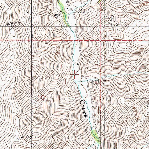 Topographic Map of Haystack Gulch, ID