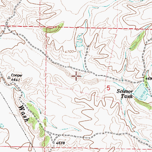 Topographic Map of Butte Wash, AZ