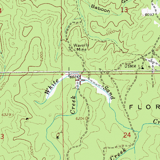 Topographic Map of Healy Creek, ID