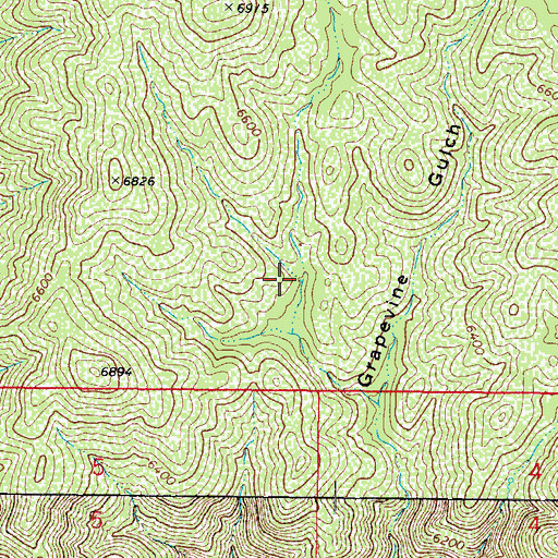 Topographic Map of Cabin Spring, AZ