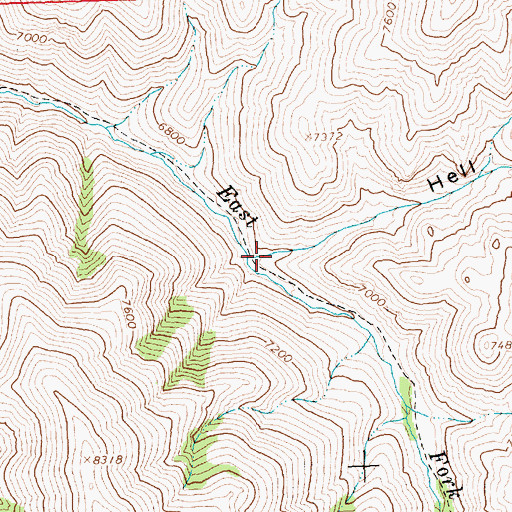 Topographic Map of Hell Canyon, ID