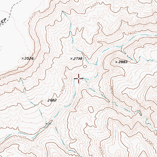 Topographic Map of Camp Canyon, AZ