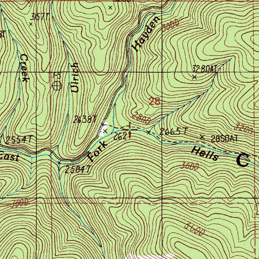 Topographic Map of Hells Canyon, ID