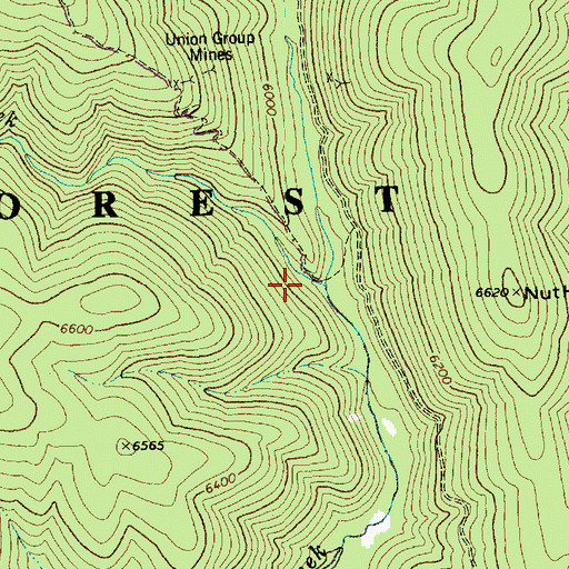 Topographic Map of Herman Creek, ID