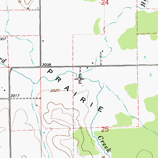 Topographic Map of Heywood Creek, ID