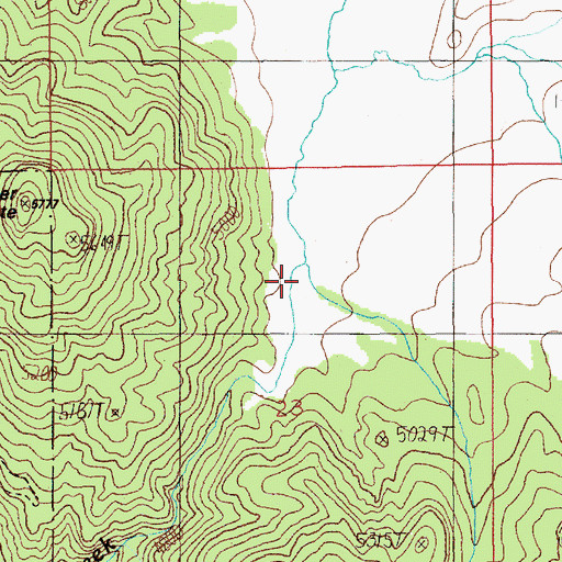 Topographic Map of High Valley, ID