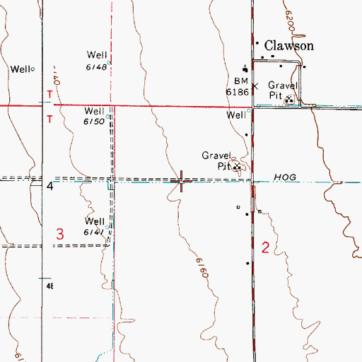 Topographic Map of Hog Canal, ID