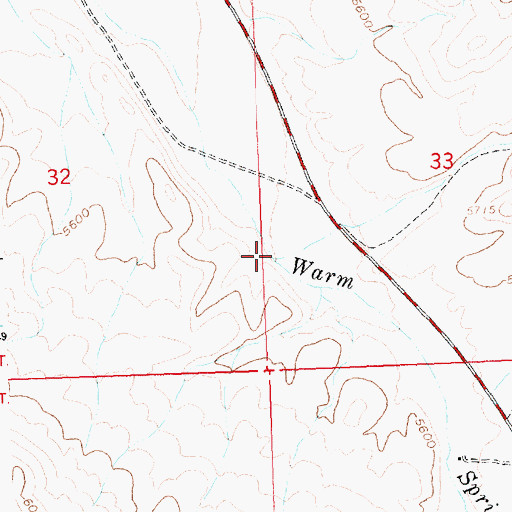Topographic Map of Hole-in-Rock Creek, ID