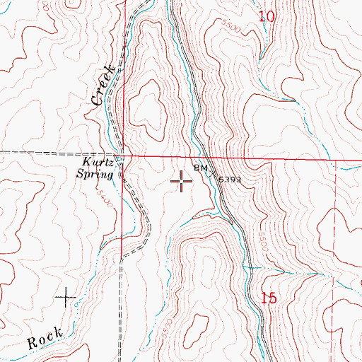 Topographic Map of Holloway Canyon, ID