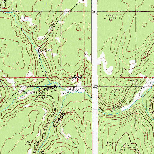 Topographic Map of Hollywood, ID
