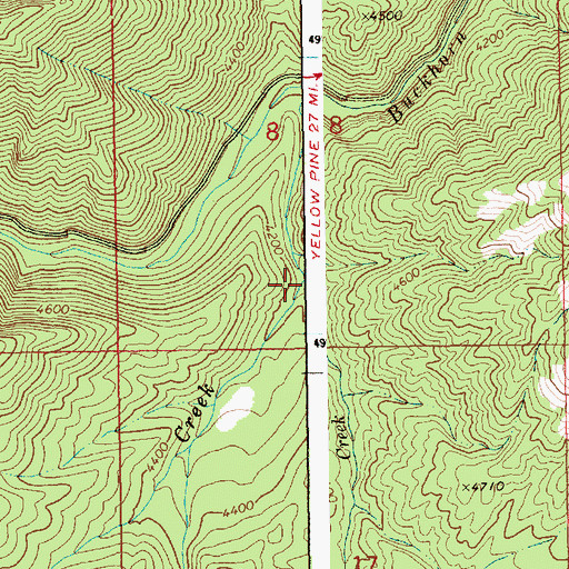 Topographic Map of Homedale Creek, ID