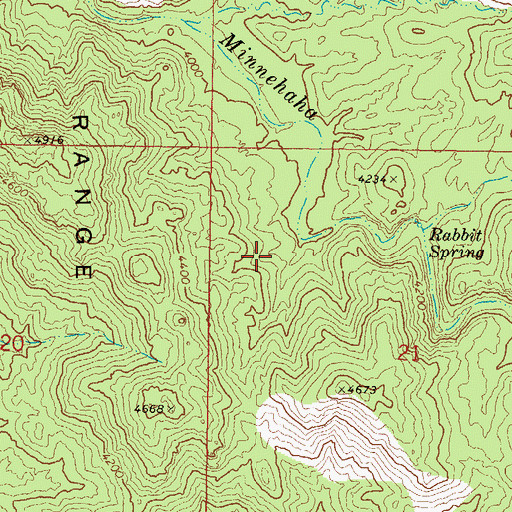 Topographic Map of Cherry Creek Trail Two Hundred Fourteen, AZ
