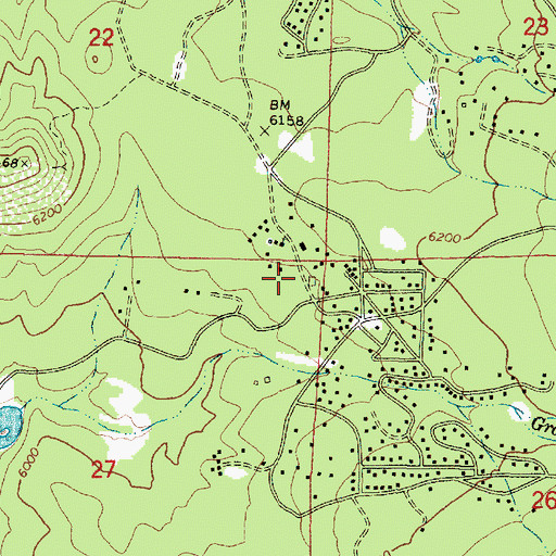 Topographic Map of Church Assembly Campground, AZ