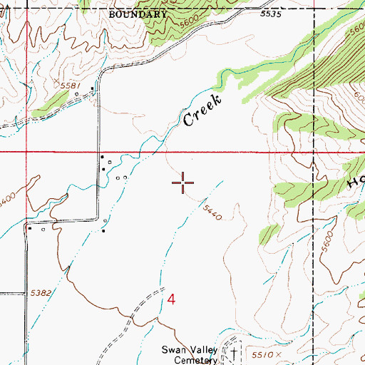 Topographic Map of Horse Canyon, ID