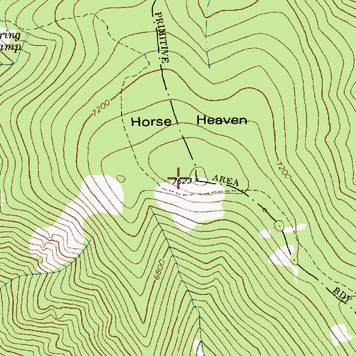 Topographic Map of Horse Heaven, ID