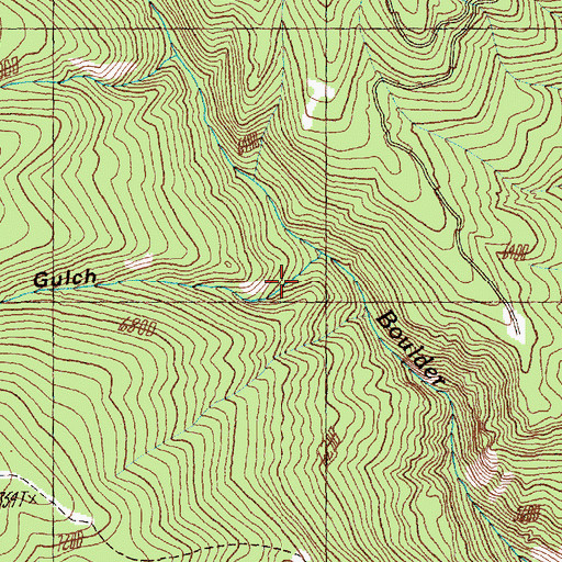 Topographic Map of Horsefly Gulch, ID