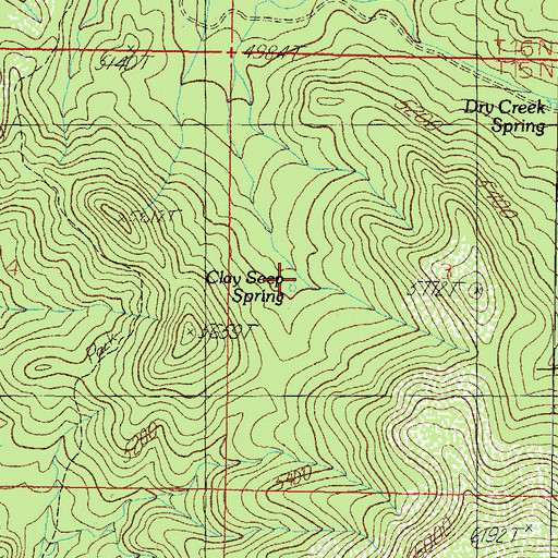 Topographic Map of Clay Seep Spring, AZ