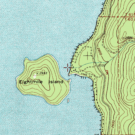 Topographic Map of Horton Creek, ID
