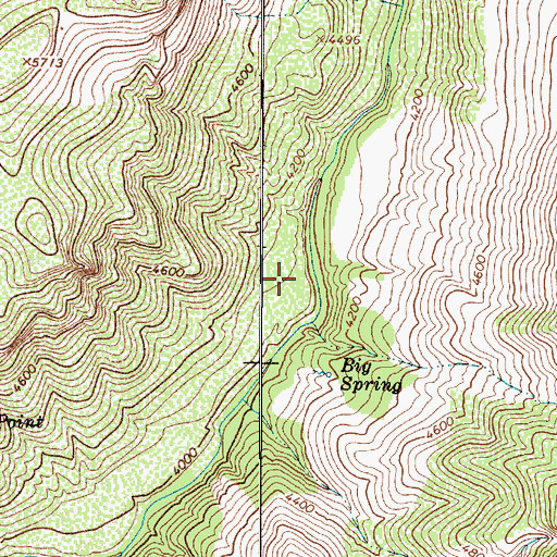 Topographic Map of Clear Creek Number Four Spring, AZ