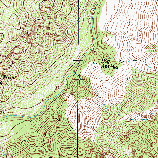Topographic Map of Clear Creek Number Three Spring, AZ