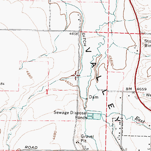 Topographic Map of Houtz Canyon, ID